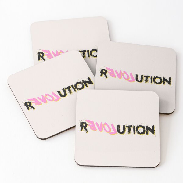 Item preview, Love revolution quote designed and sold by Toomuchfun.