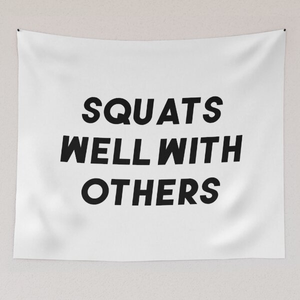 Item preview, Squats Well With Others Fitness Design designed and sold by jackknite.