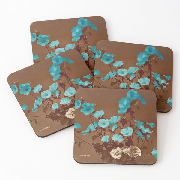 Item preview, Flower study turquoise designed and sold by Sandre.Crea.