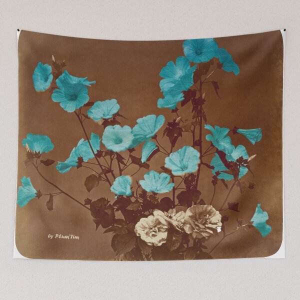Item preview, Flower study turquoise designed and sold by Sandre.Crea.