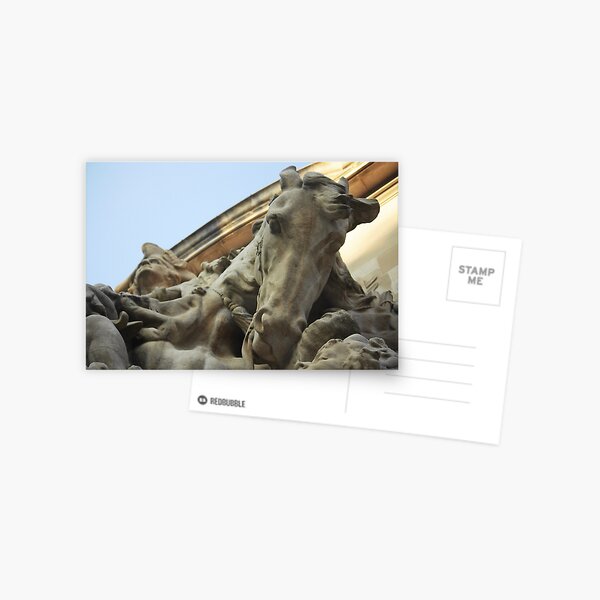 Washington Atop Blue Skin Postcard