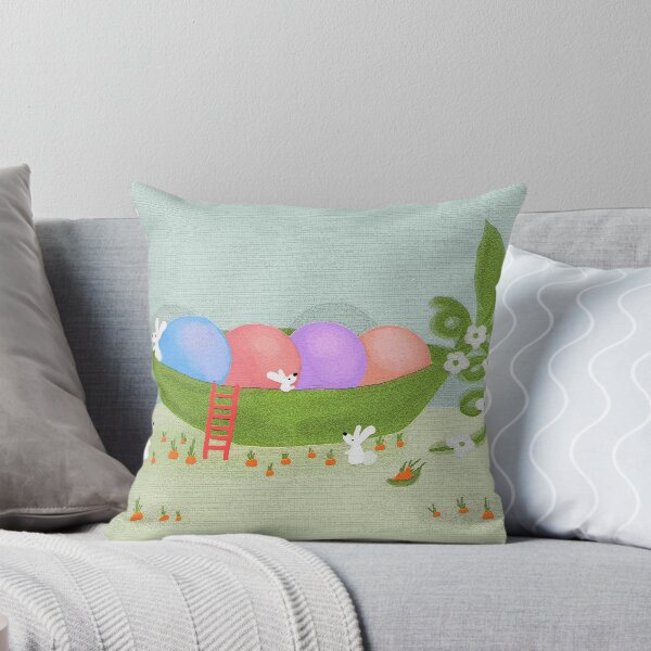 Item preview, whimsical,Bunnies in a Pea Pod Textured By Jennifer Star designed and sold by Jennifer Sullivan.