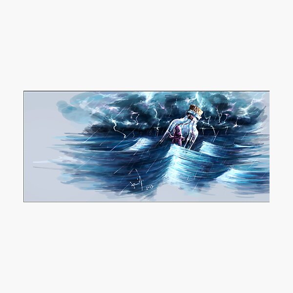 "Thru the waves" Photographic Print