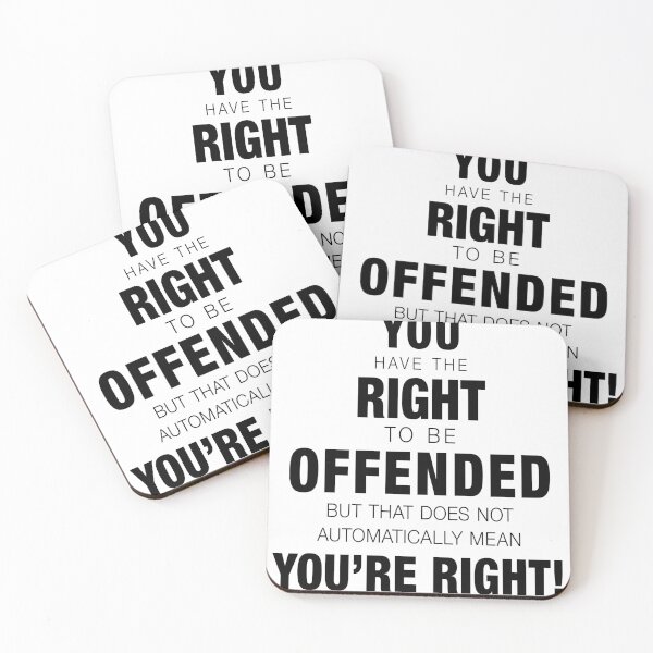 Item preview, The Right to be Offended designed and sold by CuthbertBiggins.