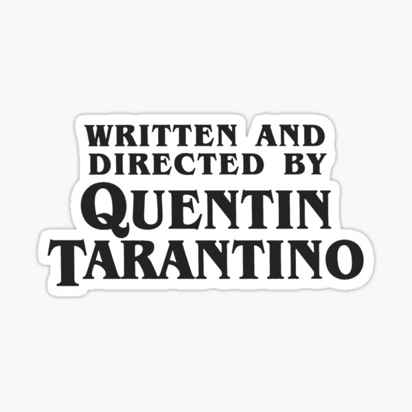 Vista previa del artículo con la obra «Escrito y dirigido por Quentin Tarantino (oscuro)», diseñado y vendido por Franz24.