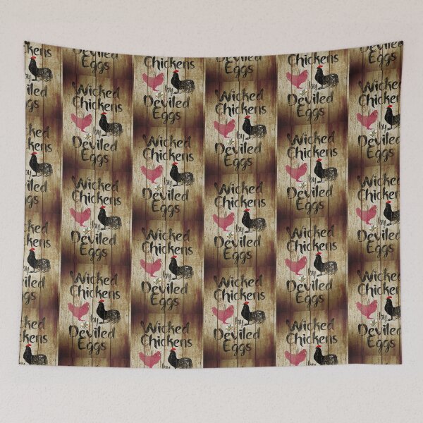 Item preview, Wicked Chickens Rustic Kitchen Art Country Farmhouse Bistro Decor A802 designed and sold by byNicol.