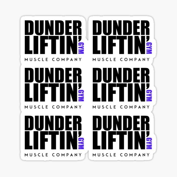Item preview, Dunder Lifting Gym Muscle Company designed and sold by ApparelFactory.