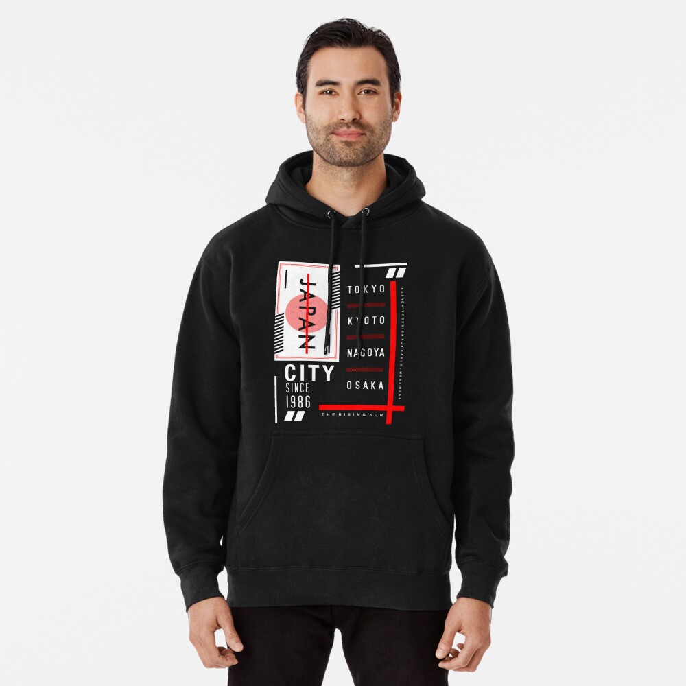 Tokyo Hiroshima Japan Red Black White America Country Island Ditro Ocean White Red Flag Lightweight Hoodie By Design2z Redbubble