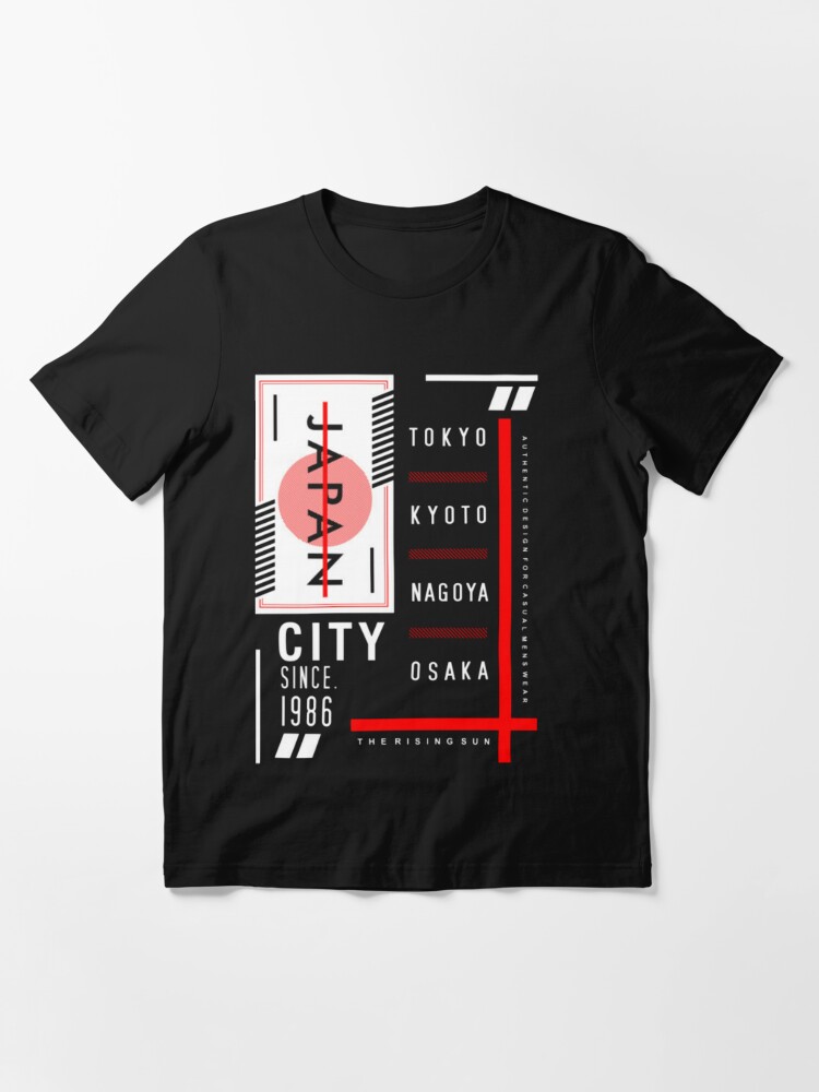 Tokyo Hiroshima Japan Red Black White America Country Island Ditro Ocean White Red Flag T Shirt By Design2z Redbubble