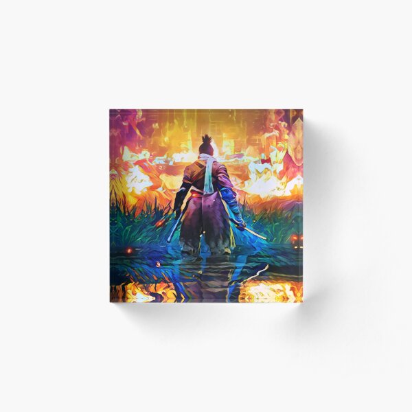 Master Fire Sekiro Acrylic Block