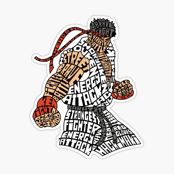 Street Fighter 3.3 - Ryu Sticker by Den23