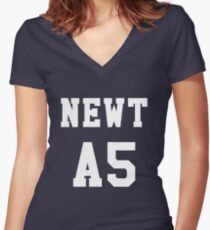 Newt Women's Fitted V-Neck T-Shirt
