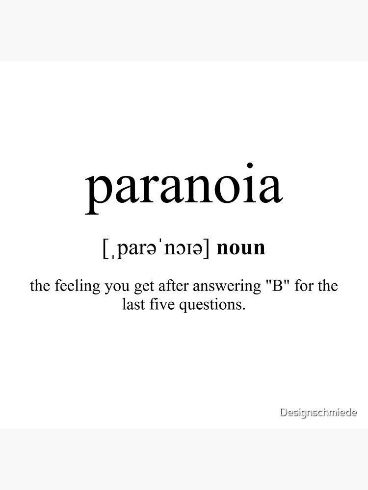 define paranoid