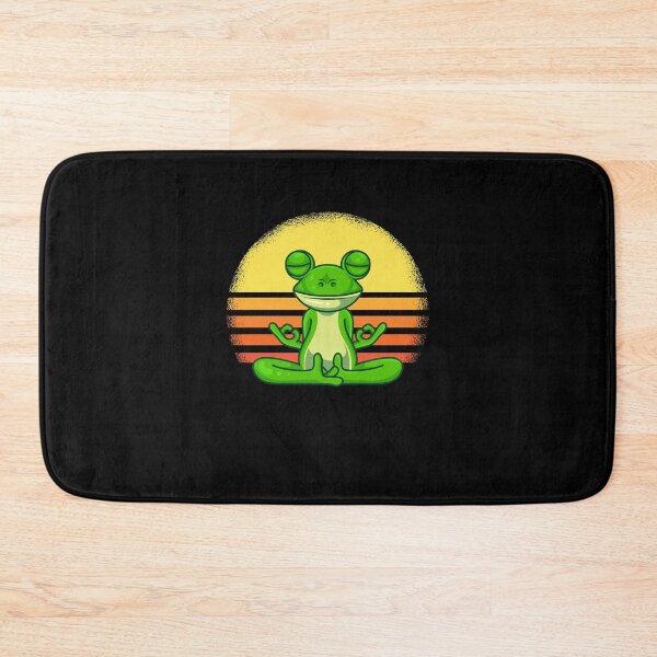 Item preview, Retro yoga frog Namaste designed and sold by 1681830934131.