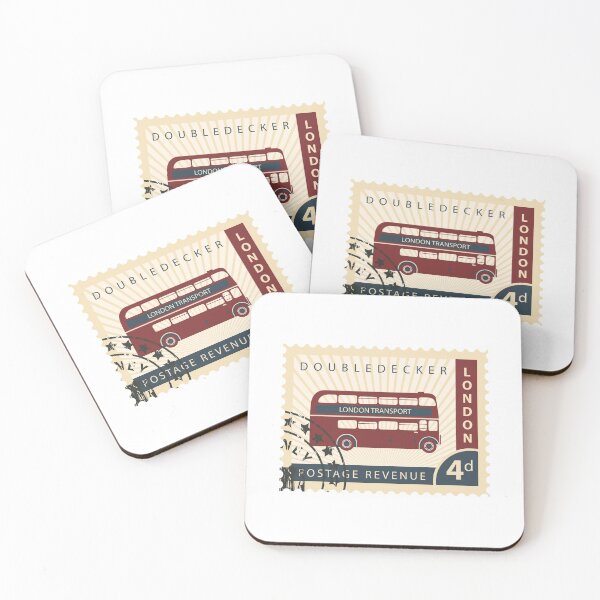 Item preview, Vintage stamp - London bus designed and sold by Simon Dast.