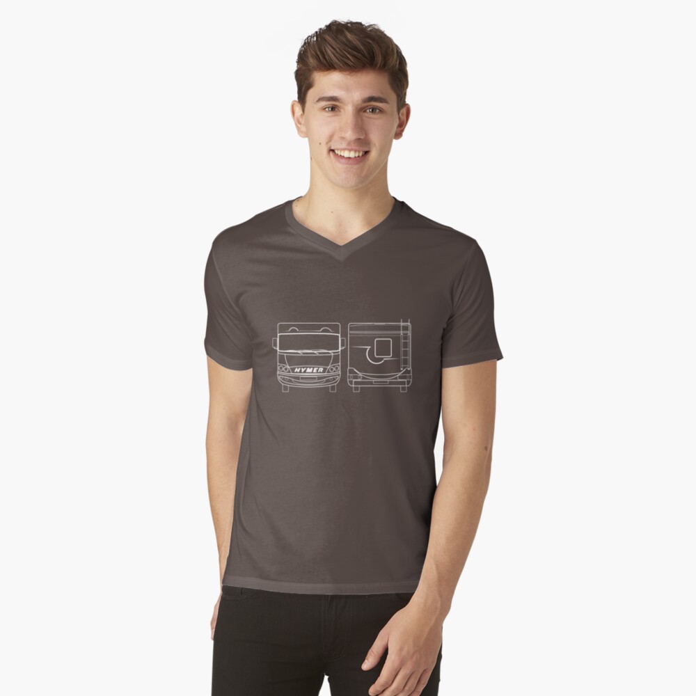 Vista previa del artículo con la obra «Camiseta de cuello en V», diseñado y vendido por HermanTheHymer.