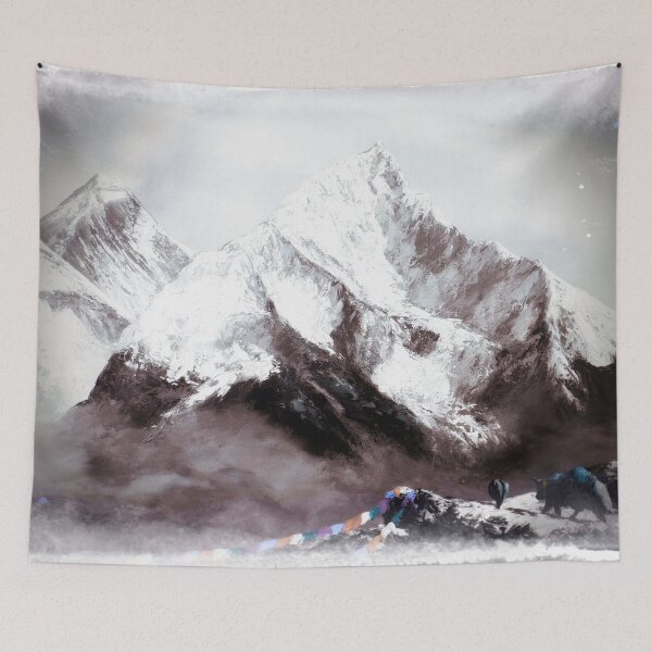 Item preview, Panoramic View Of Everest Mountain Painting designed and sold by Whimsy Art.