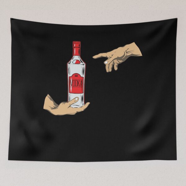 Item preview, Vodka Alcohol Drink Creation of Adam Michelangelo's hand designed and sold by 1681830934131.