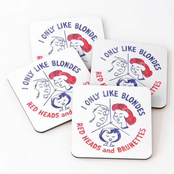 Item preview, Solo me gustan las rubias, las pelirrojas y las morenas designed and sold by ArtifulPrints.