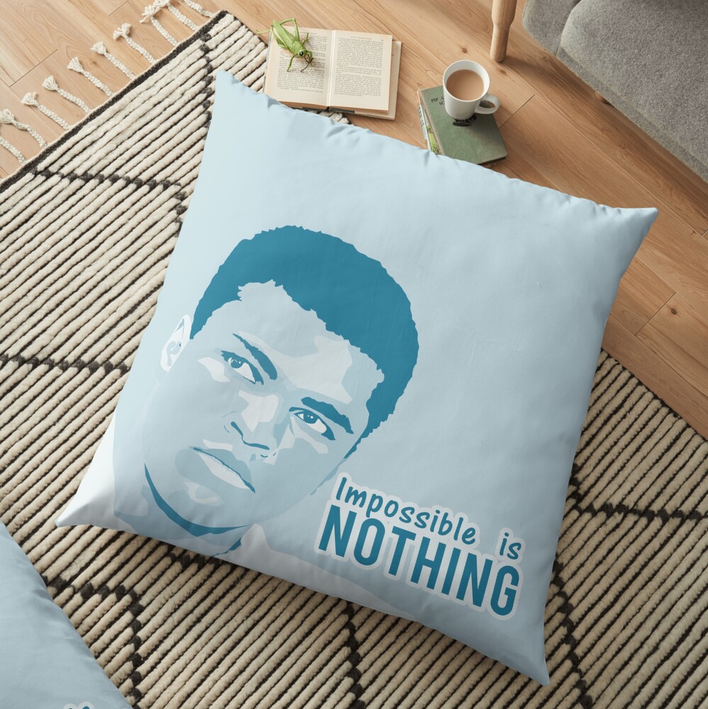 muhammad ali Floor Pillow