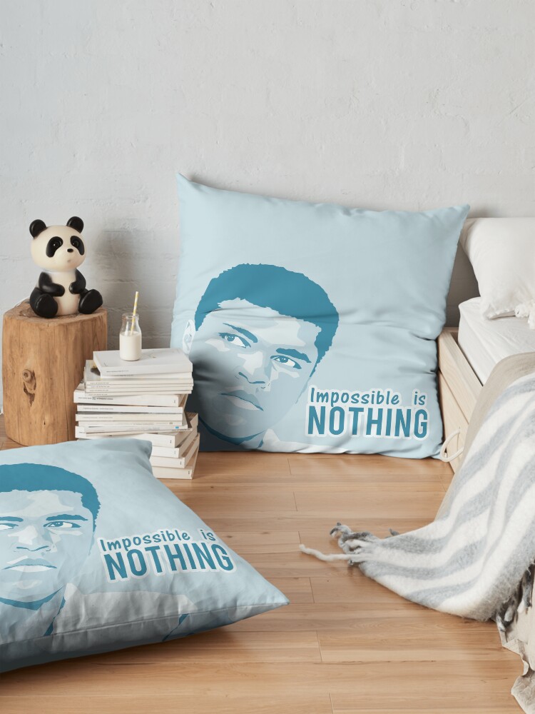 Alternate view of muhammad ali Floor Pillow