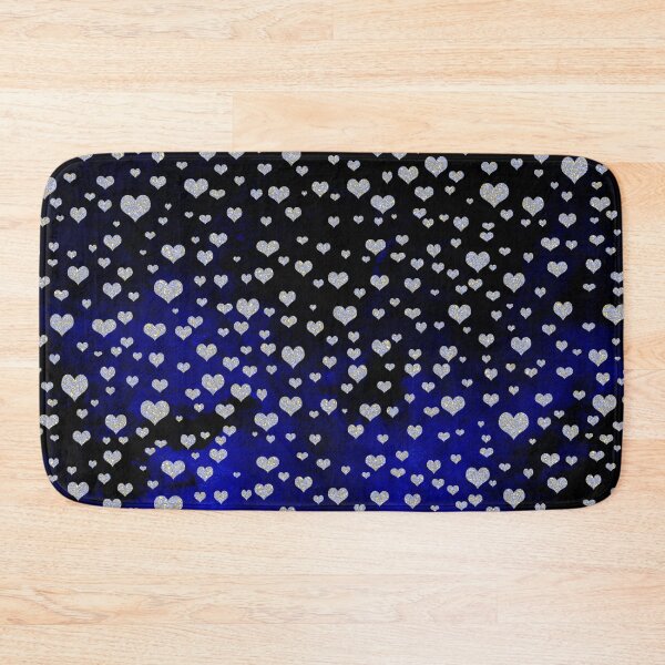 Item preview, Silver Hearts on a Night Sky Background designed and sold by thesnowwhyte.