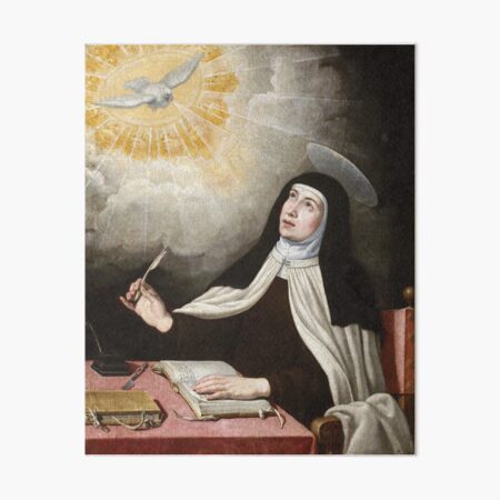 St Teresa of Avila Painting Art Board Print