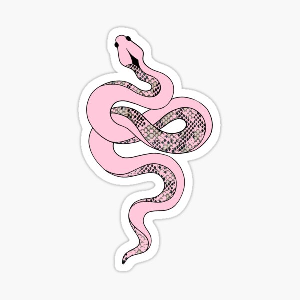 Pink Snake Vinyl Sticker King Cobra Sticker Cute Snake 