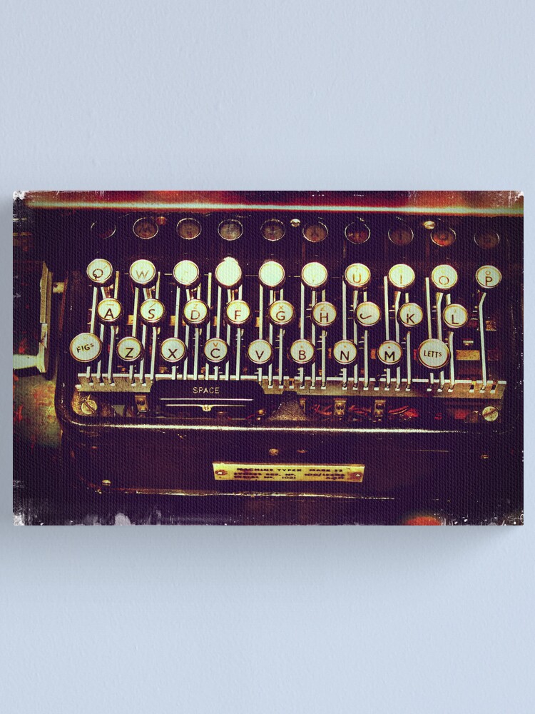 Alternate view of Enigma - Typewriter II Canvas Print