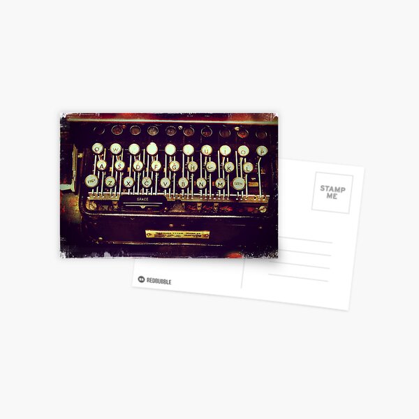Vista previa del artículo con la obra «Enigma - Máquina de escribir II», diseñado y vendido por Sybille Sterk.