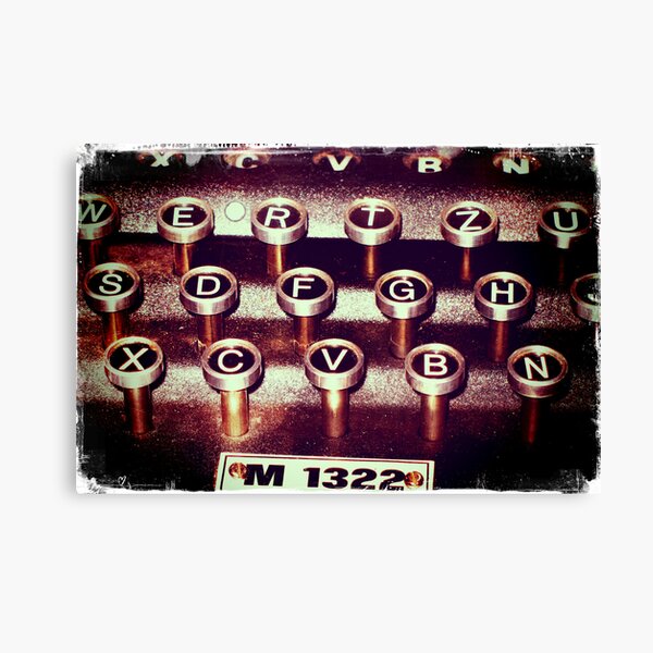 Enigma - Typewriter III Canvas Print
