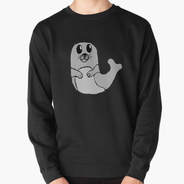 Bobby the cute grey seal Pullover Sweatshirt
