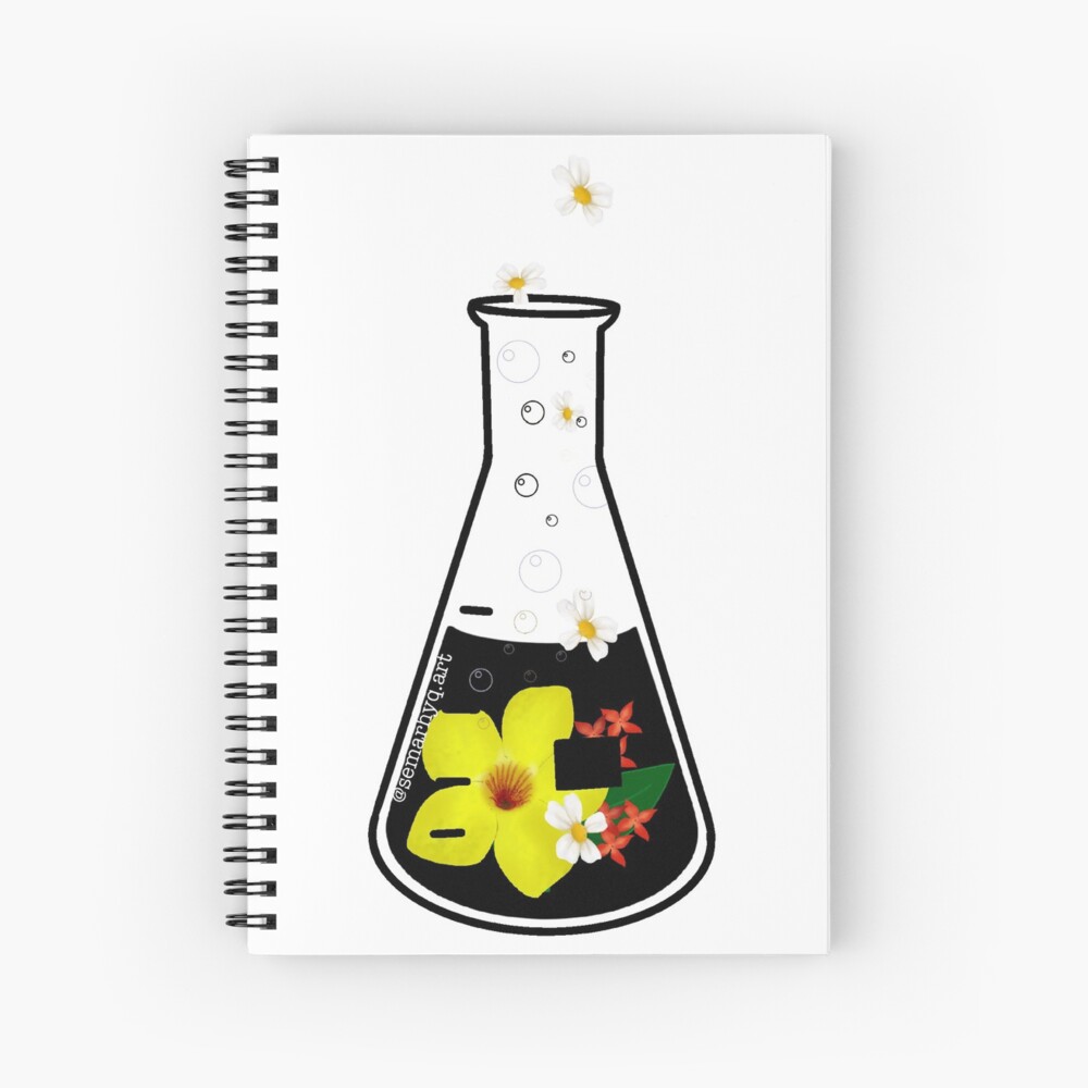 Conical flask Spiral Notebook