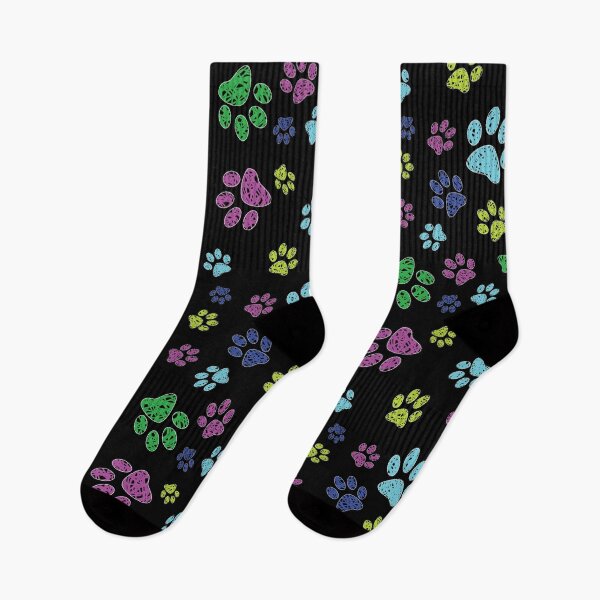 Item preview, Multicolored Paw Pattern designed and sold by Green Sky.
