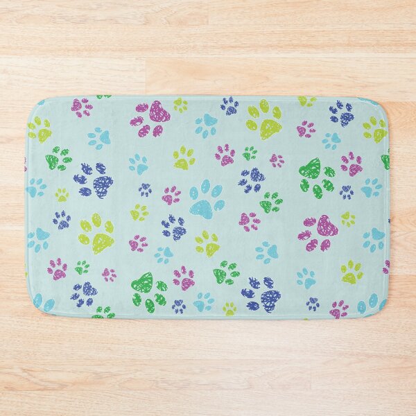 Item preview, Multicolored Paw Pattern designed and sold by Green Sky.