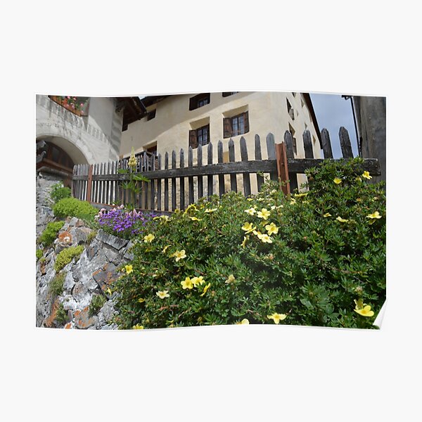 Guarda, Engadin Poster