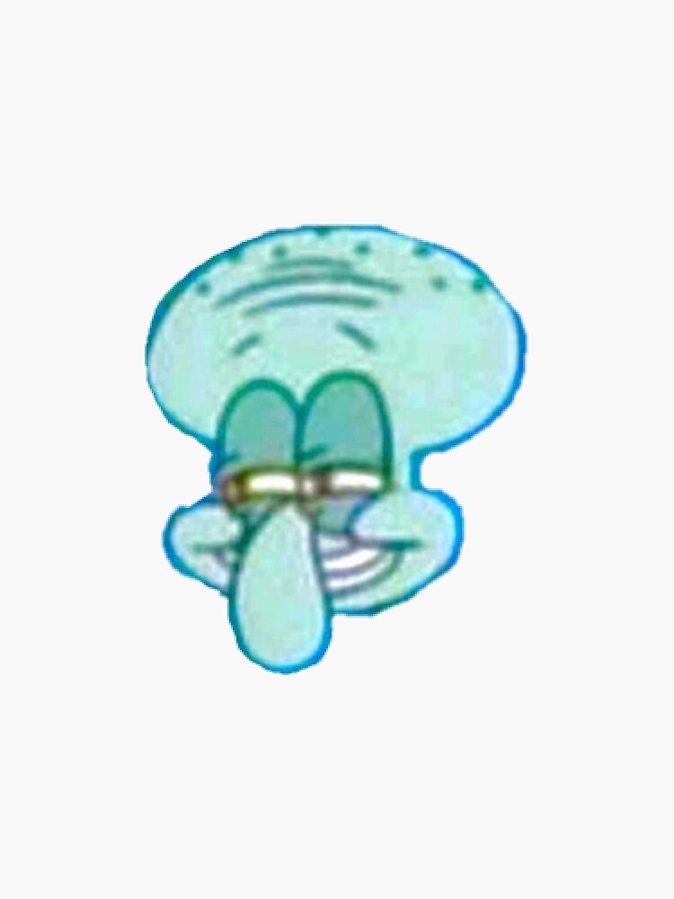 Squidward Sticker For Sale By Parkerrb2 Redbubble