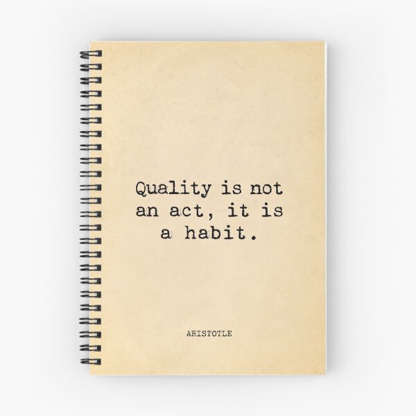 Item preview, Quality is not an act, it is a habit - Aristotle designed and sold by vintagepaper.
