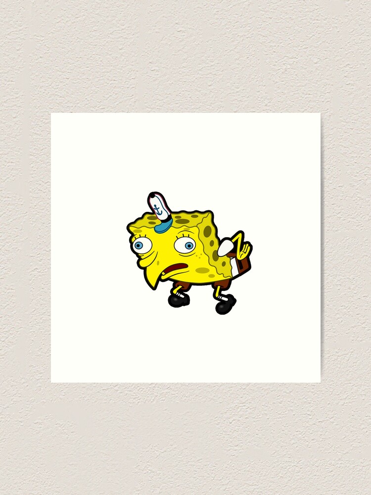 Alternate view of Spongebob sticker boy 2 Art Print