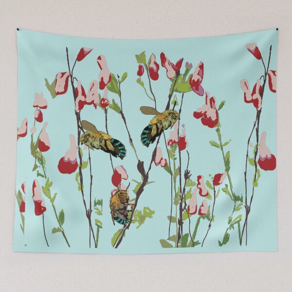 Item preview, The Blue Banded Bee by Chrissy Wild designed and sold by ChrissyWild.