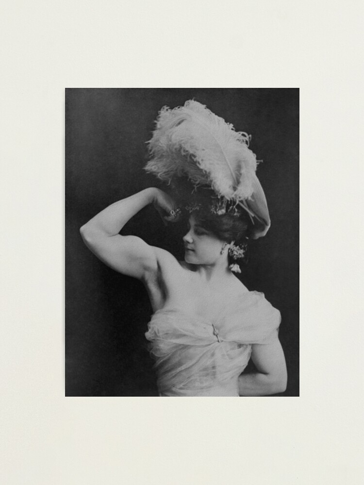 Thumbnail 1 of 3, Photographic Print, Vintage Strongwoman Charmion Flexing - 1897 designed and sold by warishellstore.