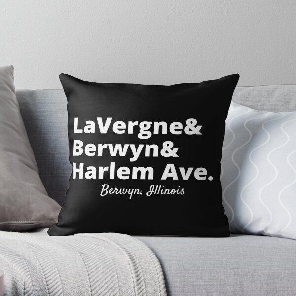Berwyn Train Stops Throw Pillow