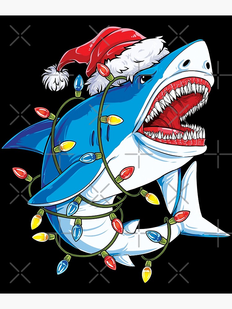 shark christmas t shirt