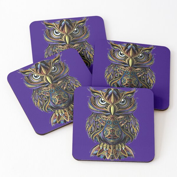 Item preview, owl, abstract, distro, nice, Design2Z, moon, black, colorful, animal, wild animal designed and sold by Design2Z.