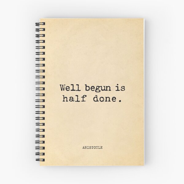 Item preview, Well begun is half done - Aristotle designed and sold by vintagepaper.