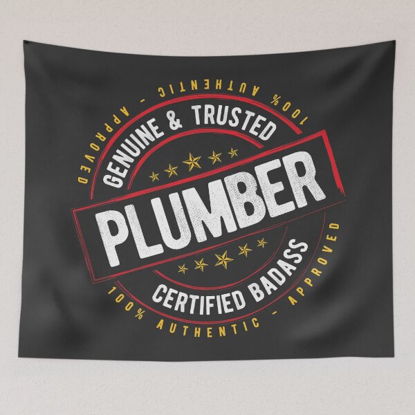 Item preview, Plumbers Trusted Certified Badass Doctor Gift designed and sold by Maljonic.