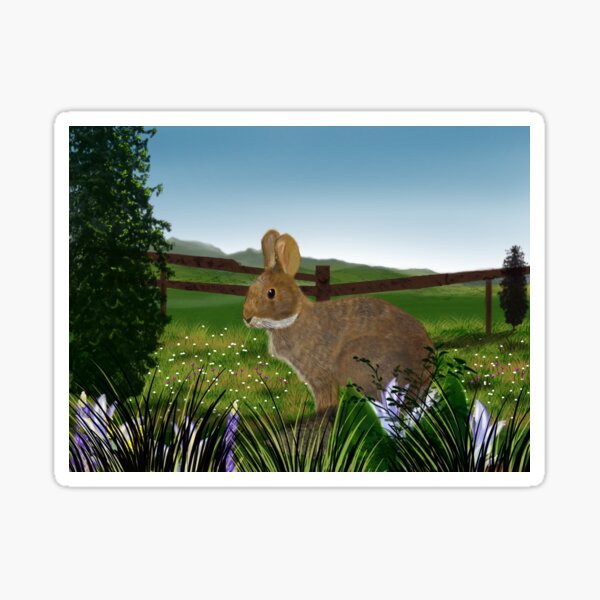 Field Rabbit Sticker