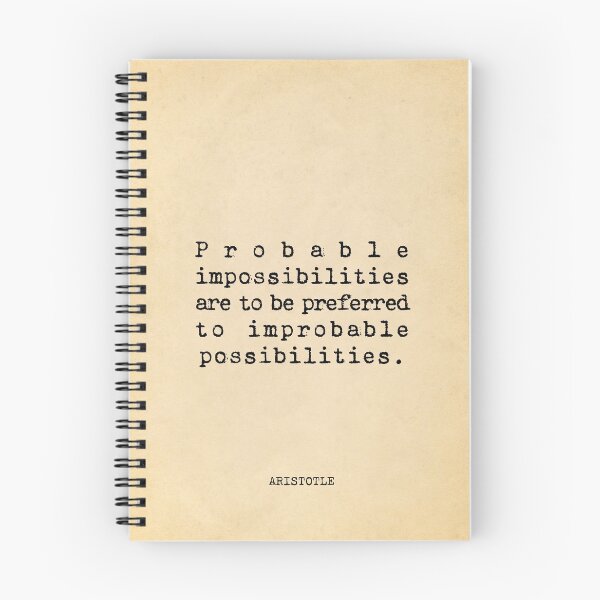 Item preview, Probable impossibilities are to be preferred - Aristotle designed and sold by vintagepaper.