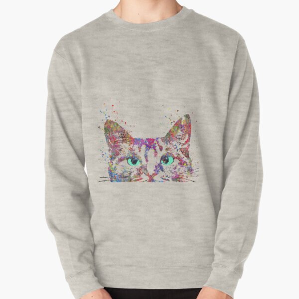 peeking cat sweatshirt