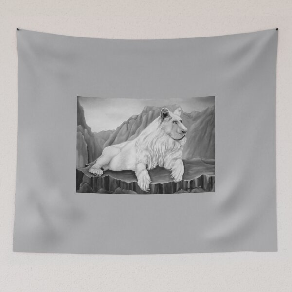 Item preview, Resting White Lion designed and sold by Faye Anastasopoulou.
